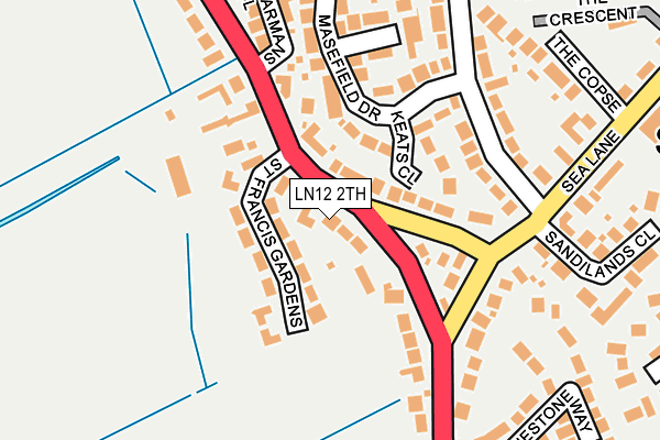 LN12 2TH map - OS OpenMap – Local (Ordnance Survey)