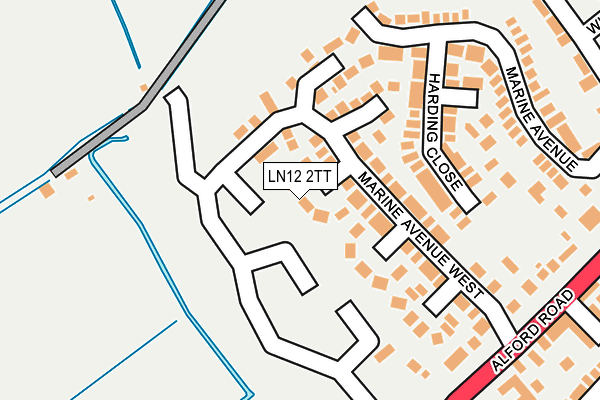 LN12 2TT map - OS OpenMap – Local (Ordnance Survey)