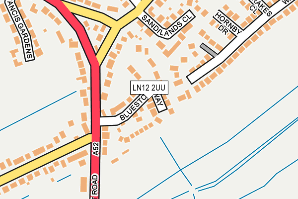 LN12 2UU map - OS OpenMap – Local (Ordnance Survey)