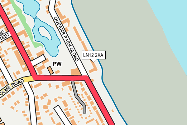 LN12 2XA map - OS OpenMap – Local (Ordnance Survey)