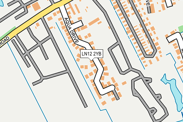 LN12 2YB map - OS OpenMap – Local (Ordnance Survey)