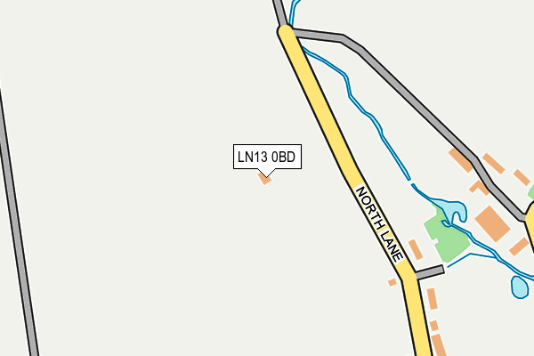 LN13 0BD map - OS OpenMap – Local (Ordnance Survey)