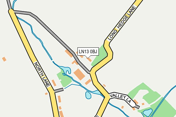 LN13 0BJ map - OS OpenMap – Local (Ordnance Survey)