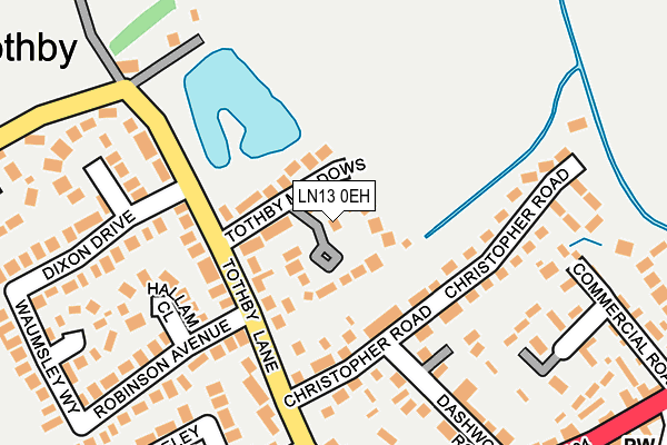 LN13 0EH map - OS OpenMap – Local (Ordnance Survey)