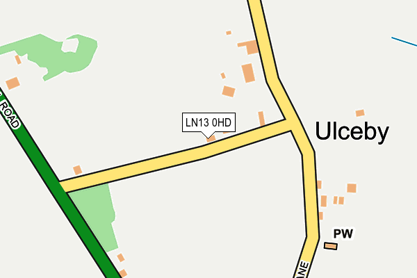 LN13 0HD map - OS OpenMap – Local (Ordnance Survey)