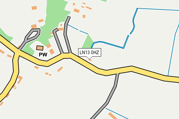 LN13 0HZ map - OS OpenMap – Local (Ordnance Survey)