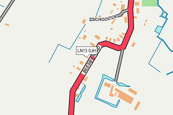 LN13 0JH map - OS OpenMap – Local (Ordnance Survey)