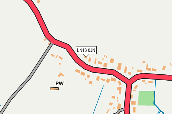 LN13 0JN map - OS OpenMap – Local (Ordnance Survey)