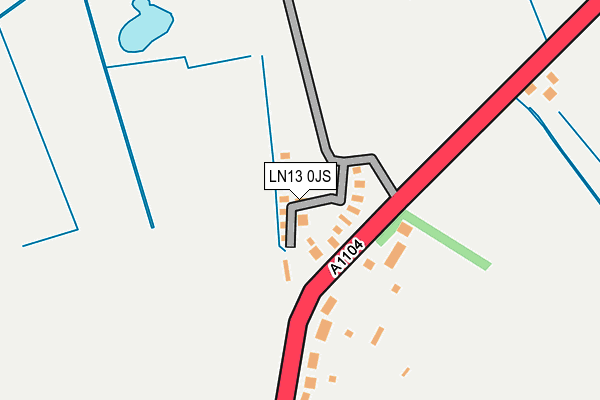 LN13 0JS map - OS OpenMap – Local (Ordnance Survey)