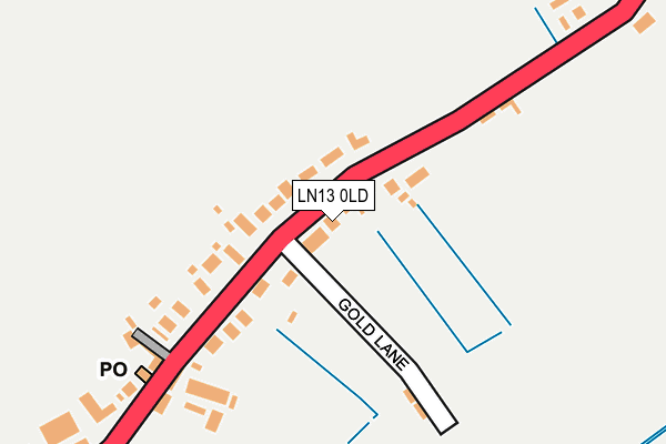 LN13 0LD map - OS OpenMap – Local (Ordnance Survey)