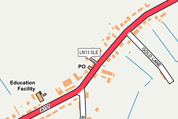 LN13 0LE map - OS OpenMap – Local (Ordnance Survey)