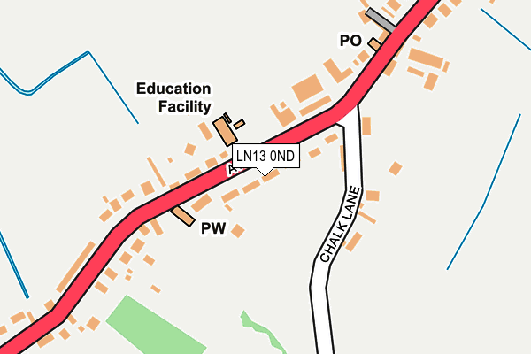 LN13 0ND map - OS OpenMap – Local (Ordnance Survey)