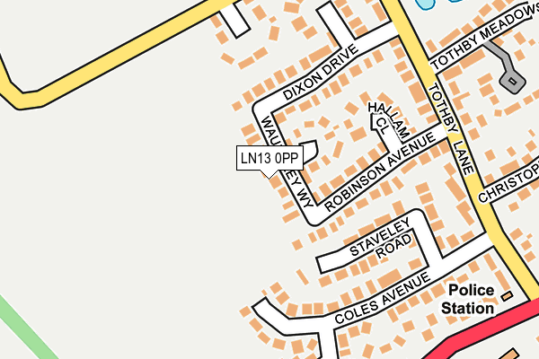 LN13 0PP map - OS OpenMap – Local (Ordnance Survey)