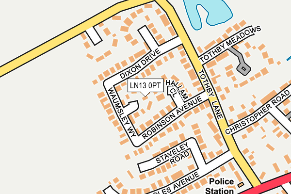 LN13 0PT map - OS OpenMap – Local (Ordnance Survey)