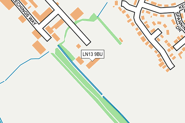 LN13 9BU map - OS OpenMap – Local (Ordnance Survey)