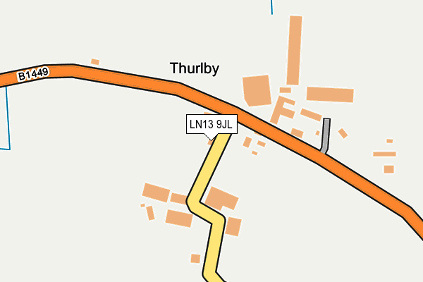 LN13 9JL map - OS OpenMap – Local (Ordnance Survey)