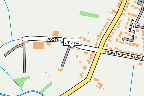 LN13 9JZ map - OS OpenMap – Local (Ordnance Survey)