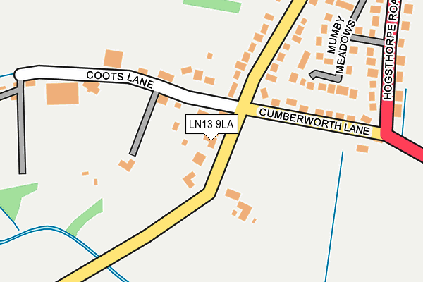 LN13 9LA map - OS OpenMap – Local (Ordnance Survey)