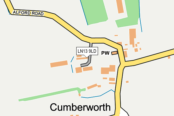 LN13 9LD map - OS OpenMap – Local (Ordnance Survey)