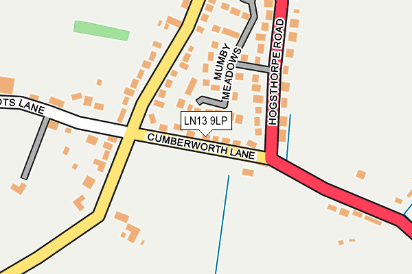 LN13 9LP map - OS OpenMap – Local (Ordnance Survey)