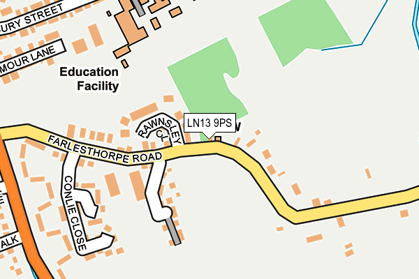 LN13 9PS map - OS OpenMap – Local (Ordnance Survey)