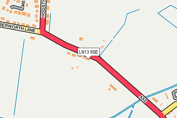 LN13 9SE map - OS OpenMap – Local (Ordnance Survey)