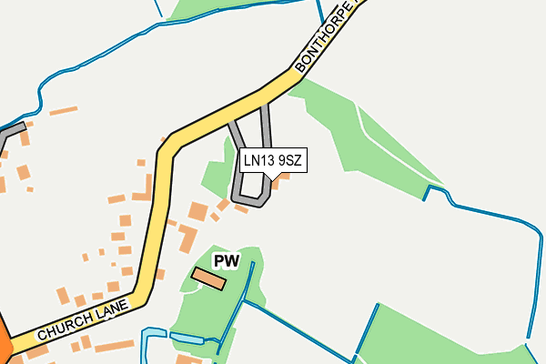 LN13 9SZ map - OS OpenMap – Local (Ordnance Survey)