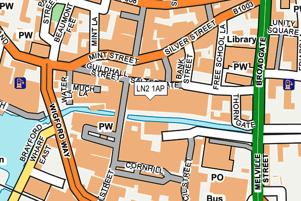 LN2 1AP map - OS OpenMap – Local (Ordnance Survey)