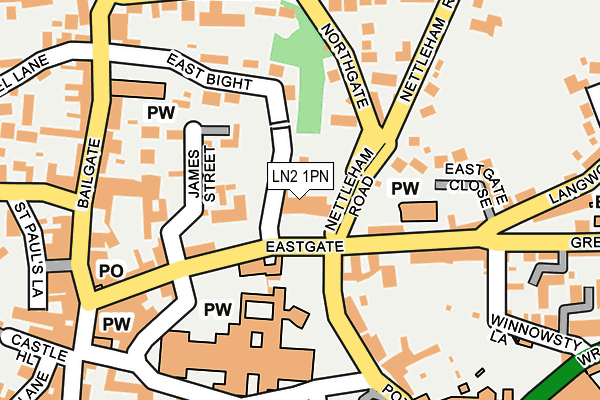LN2 1PN map - OS OpenMap – Local (Ordnance Survey)