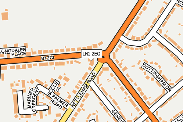 LN2 2EQ map - OS OpenMap – Local (Ordnance Survey)