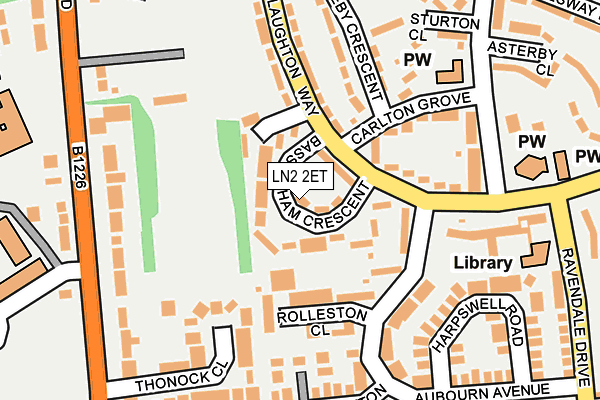LN2 2ET map - OS OpenMap – Local (Ordnance Survey)
