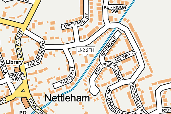 LN2 2FH map - OS OpenMap – Local (Ordnance Survey)