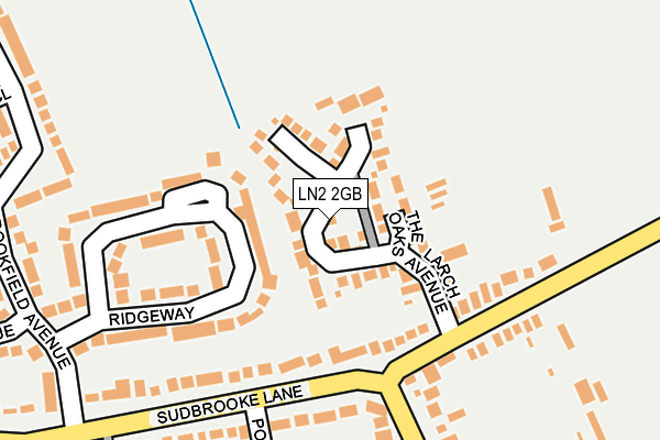 LN2 2GB map - OS OpenMap – Local (Ordnance Survey)