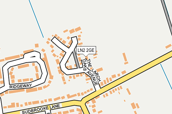 LN2 2GE map - OS OpenMap – Local (Ordnance Survey)