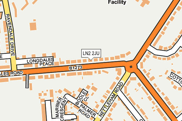 LN2 2JU map - OS OpenMap – Local (Ordnance Survey)