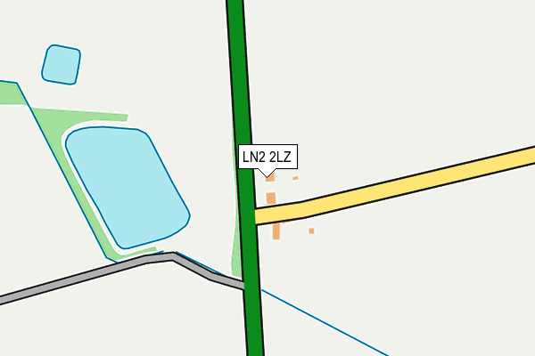 LN2 2LZ map - OS OpenMap – Local (Ordnance Survey)