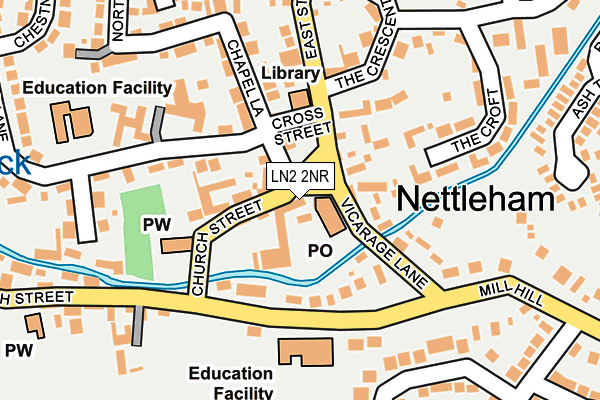 LN2 2NR map - OS OpenMap – Local (Ordnance Survey)