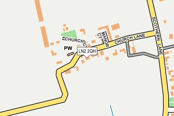 LN2 2QH map - OS OpenMap – Local (Ordnance Survey)