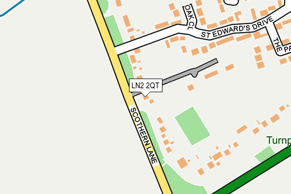 LN2 2QT map - OS OpenMap – Local (Ordnance Survey)