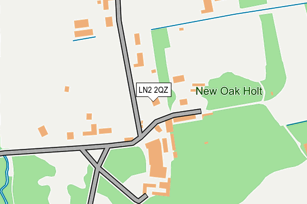 LN2 2QZ map - OS OpenMap – Local (Ordnance Survey)