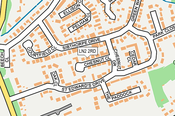 LN2 2RD map - OS OpenMap – Local (Ordnance Survey)