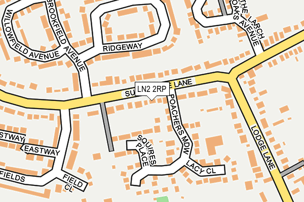 LN2 2RP map - OS OpenMap – Local (Ordnance Survey)