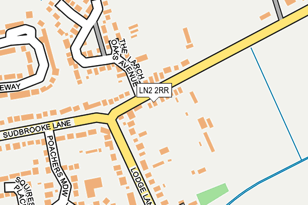 LN2 2RR map - OS OpenMap – Local (Ordnance Survey)