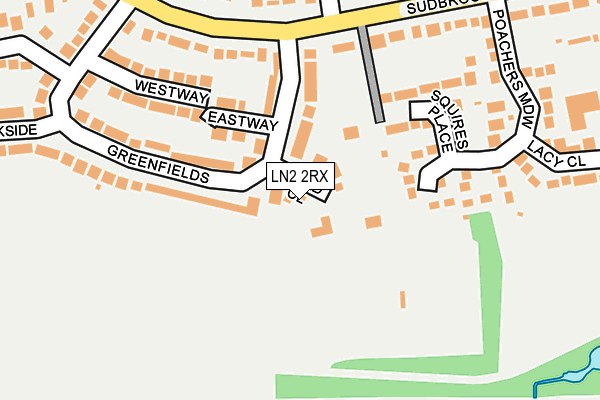 LN2 2RX map - OS OpenMap – Local (Ordnance Survey)