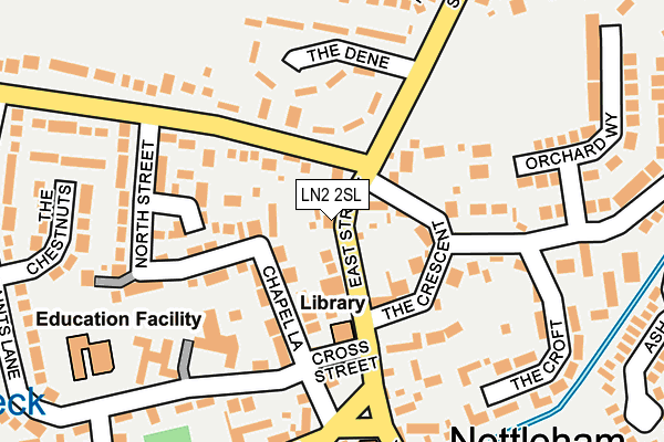 LN2 2SL map - OS OpenMap – Local (Ordnance Survey)