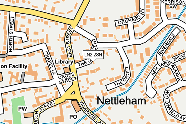 LN2 2SN map - OS OpenMap – Local (Ordnance Survey)