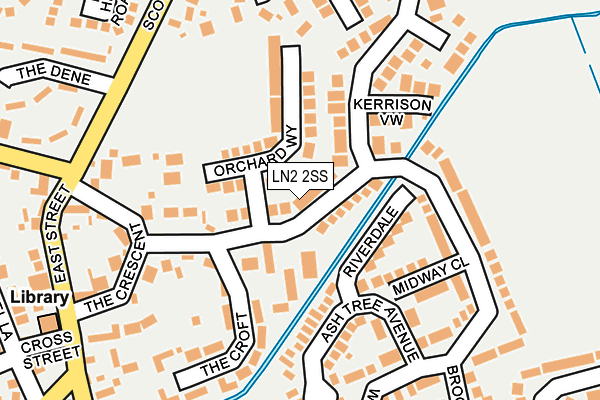 LN2 2SS map - OS OpenMap – Local (Ordnance Survey)
