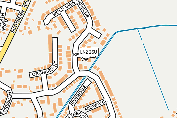 LN2 2SU map - OS OpenMap – Local (Ordnance Survey)