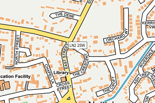 LN2 2SW map - OS OpenMap – Local (Ordnance Survey)