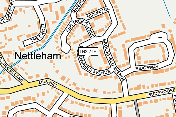 LN2 2TH map - OS OpenMap – Local (Ordnance Survey)